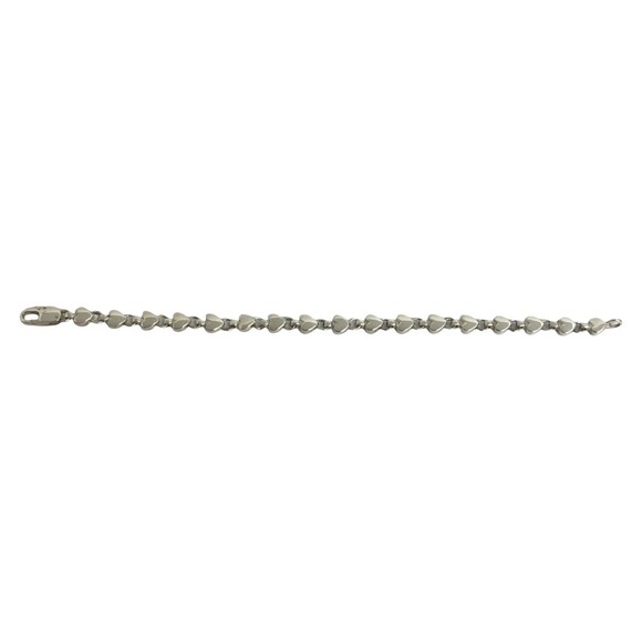 TIFFANY Silver Heart Charm Bracelet